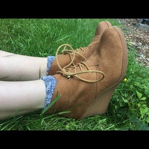 Wedge booties!!